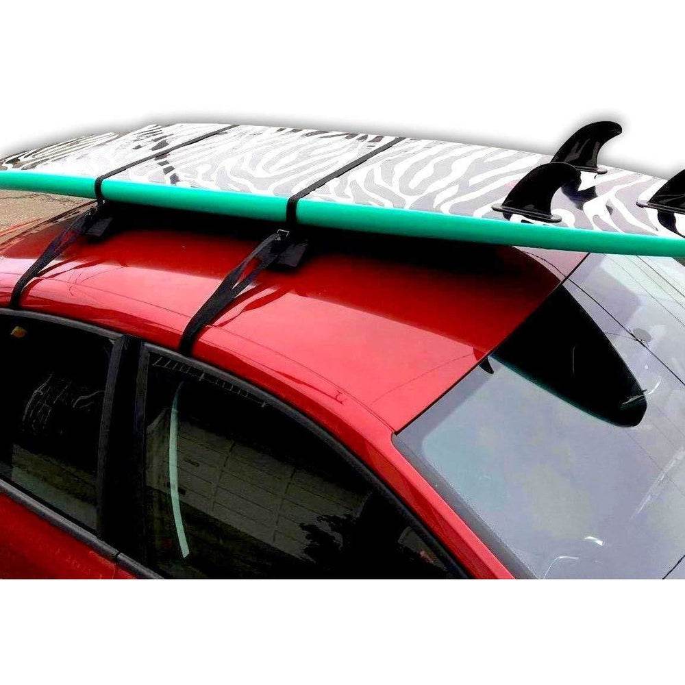 DORSAL Surfboard Car Soft Racks - Padded System, Easy Setup Any Car, ‘No Scratch’ Buckles - Strap Up to 3 Boards on Car Roof - One Revolver Surfboards