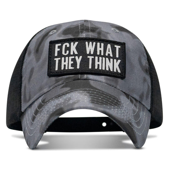 One Revolver Surfboards - Fck What They Think Patch Tactical Ripstop Mesh Snapback Hat HEADWEAR