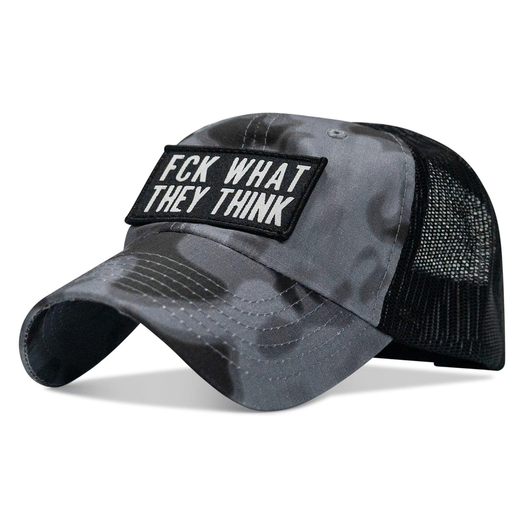 One Revolver Surfboards - Fck What They Think Patch Tactical Ripstop Mesh Snapback Hat HEADWEAR