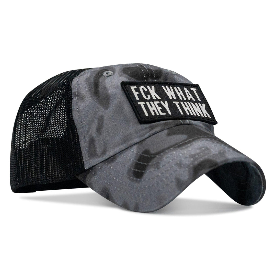One Revolver Surfboards - Fck What They Think Patch Tactical Ripstop Mesh Snapback Hat HEADWEAR
