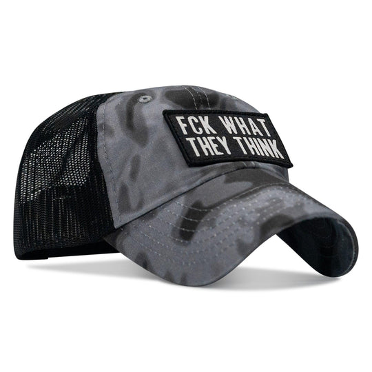One Revolver Surfboards - Fck What They Think Patch Tactical Ripstop Mesh Snapback Hat HEADWEAR