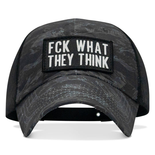 One Revolver Surfboards - Fck What They Think Patch Tactical Ripstop Mesh Snapback Hat HEADWEAR