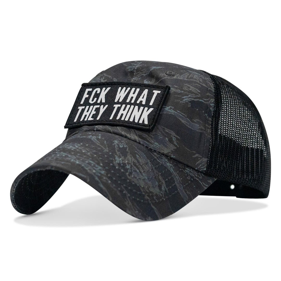 One Revolver Surfboards - Fck What They Think Patch Tactical Ripstop Mesh Snapback Hat HEADWEAR