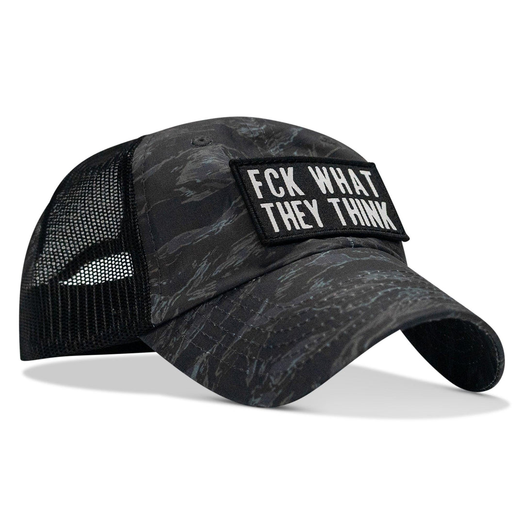 One Revolver Surfboards - Fck What They Think Patch Tactical Ripstop Mesh Snapback Hat HEADWEAR