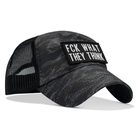 One Revolver Surfboards - Fck What They Think Patch Tactical Ripstop Mesh Snapback Hat HEADWEAR