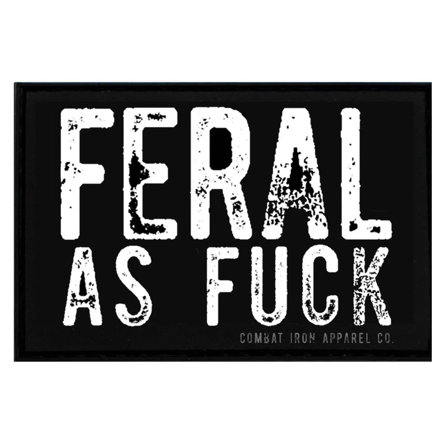 One Revolver Surfboards - Feral As Fuck PVC Patch PVC VELCRO PATCH