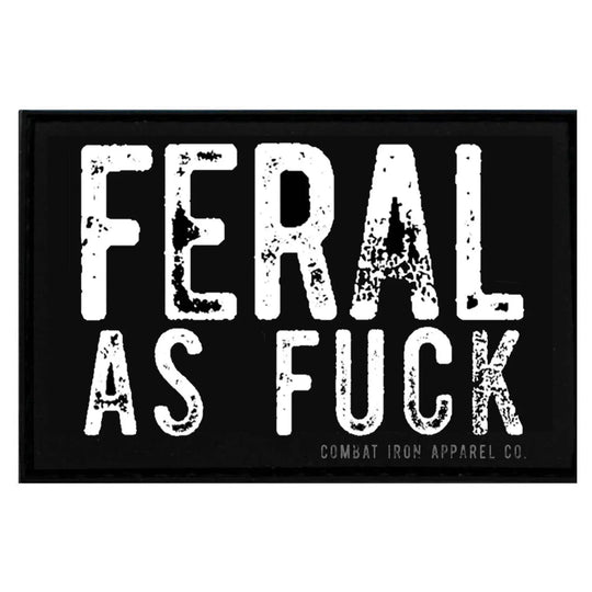 One Revolver Surfboards - Feral As Fuck PVC Patch PVC VELCRO PATCH