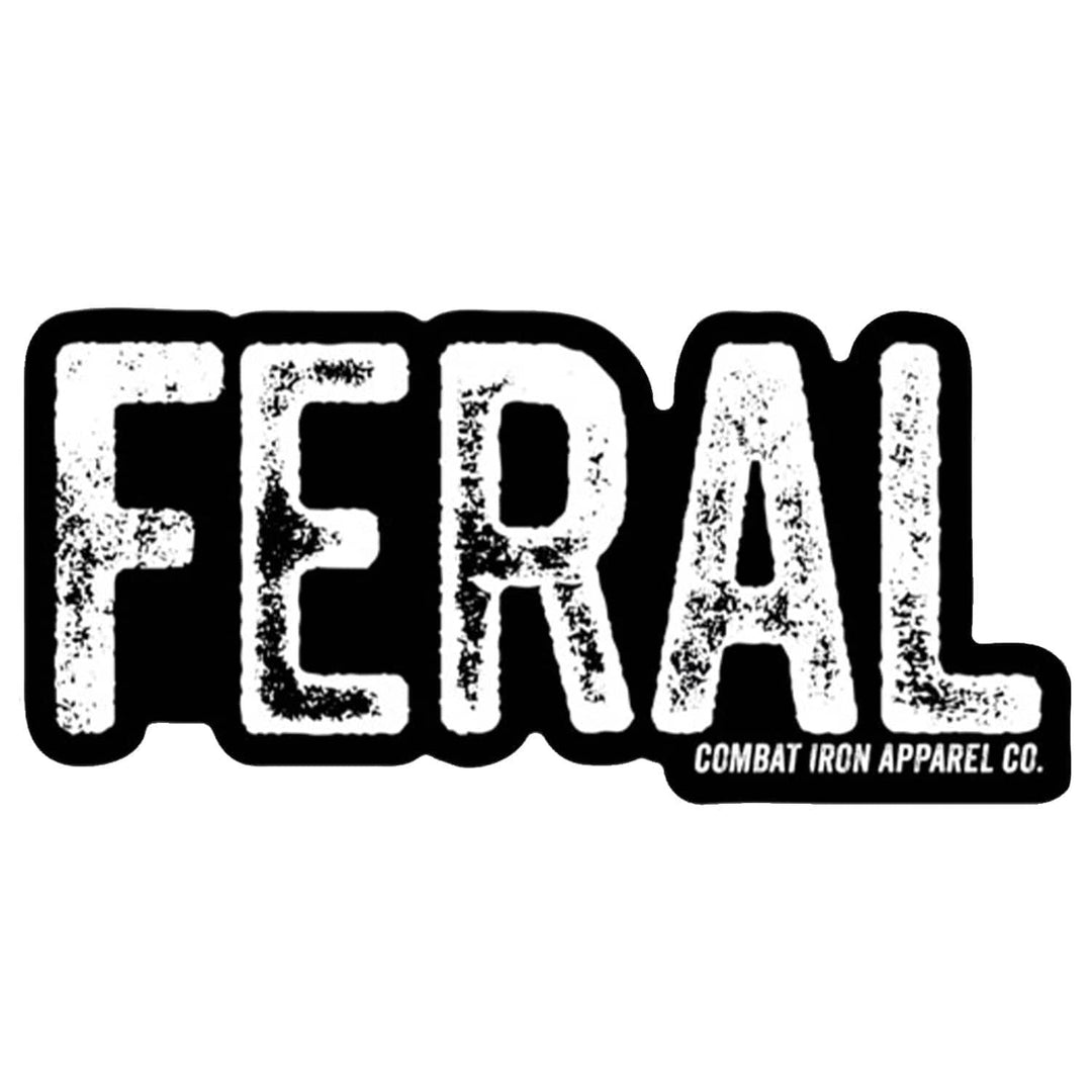 FERAL Distressed Decal - One Revolver Surfboards