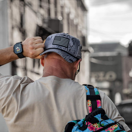 American Flag PVC Patch Waterproof Weekender Snapback