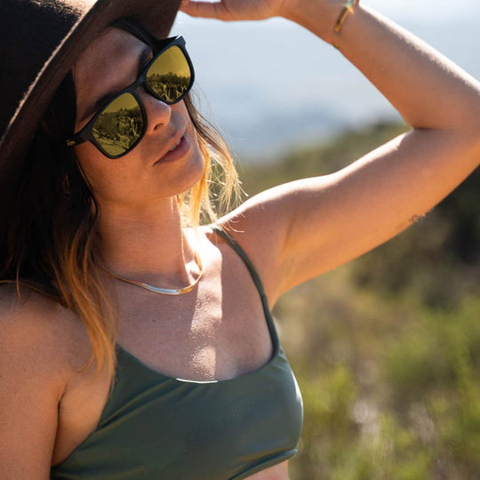 Floaties - Matte Black - 24k Gold Polarized - Floaties - One Revolver Surfboards