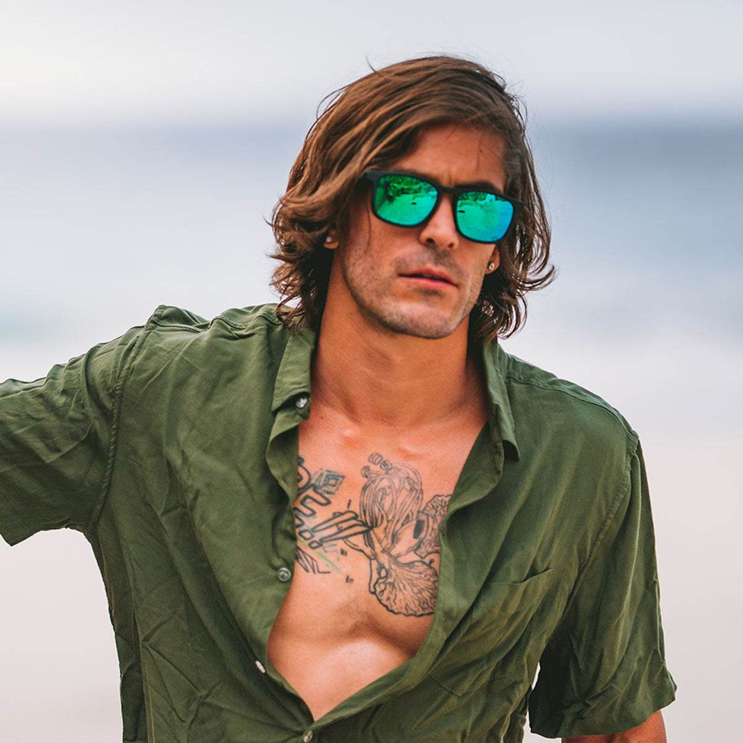 Floaties - Matte Black - Green Machine Polarized - One Revolver Surfboards