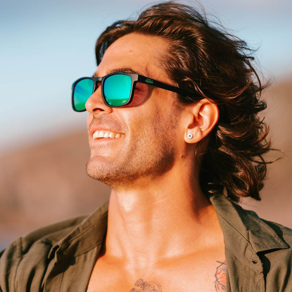 Floaties - Matte Black - Green Machine Polarized - One Revolver Surfboards