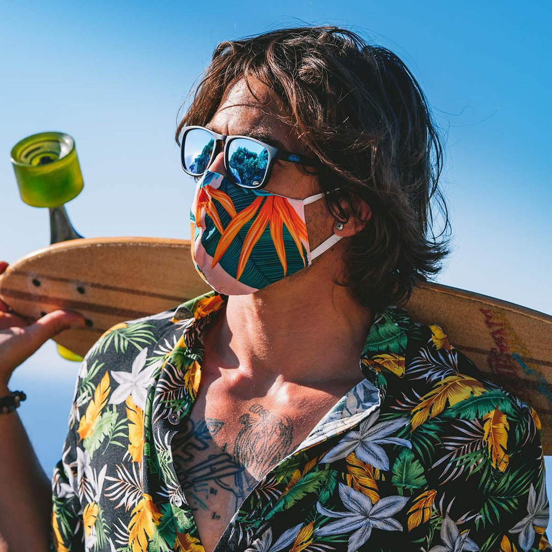 One Revolver Surfboards - Floaties - Matte Black - Electric Blue Polarized Floaties