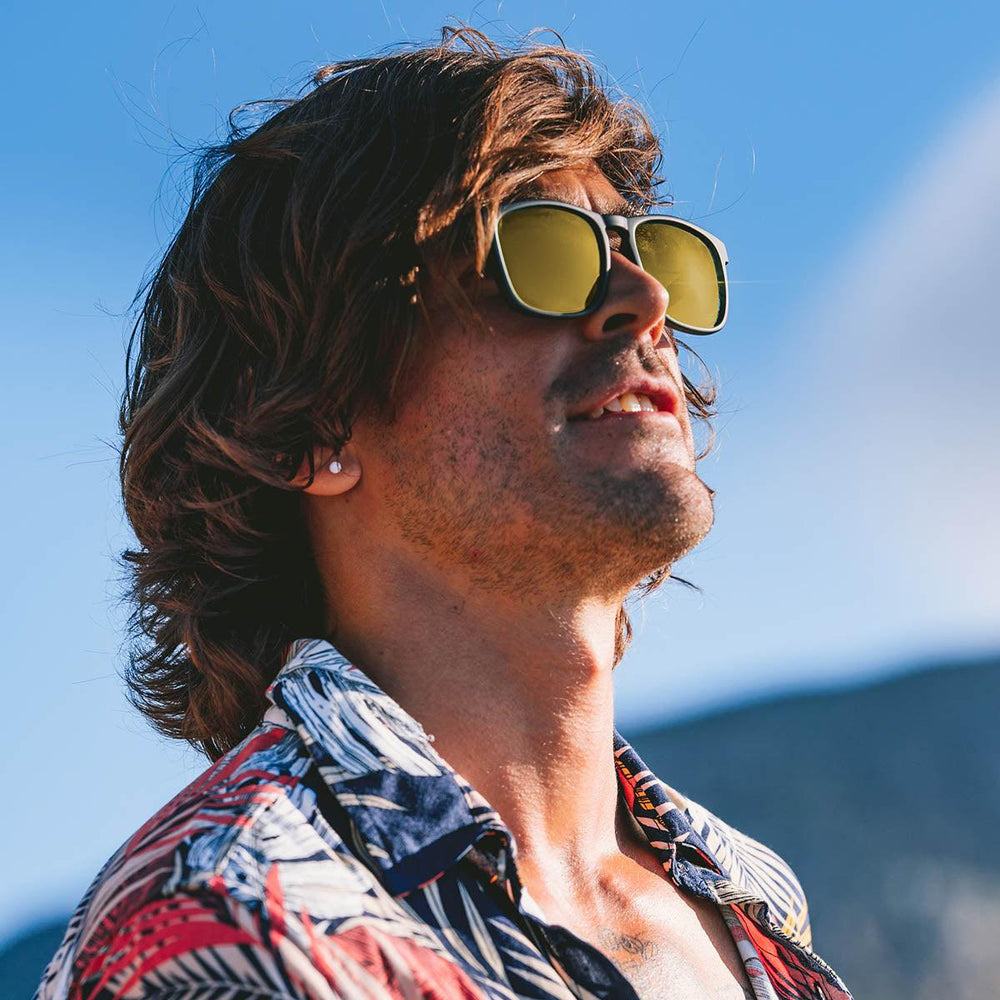One Revolver Surfboards - Floaties - Matte Black - 24k Gold Polarized Floaties