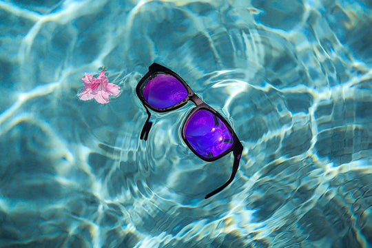 One Revolver Surfboards - Floaties XL - Matte Black - Purple Lens Polarized Floaties XL
