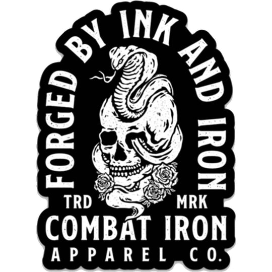 FORGED BY INK AND IRON ALL WEATHER DECAL - DECAL - One Revolver Surfboards