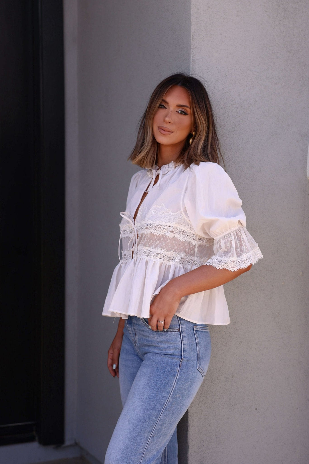Free People White Forever Young Top - FINAL SALE