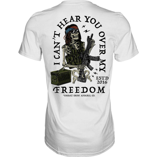 I Can't Hear You Over My Freedom AR Guitar Men's T-Shirt - One Revolver Surfboards