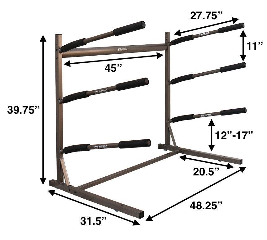 Freestanding Surfboard Floor Rack | 3 Surfboards - One Revolver Surfboards