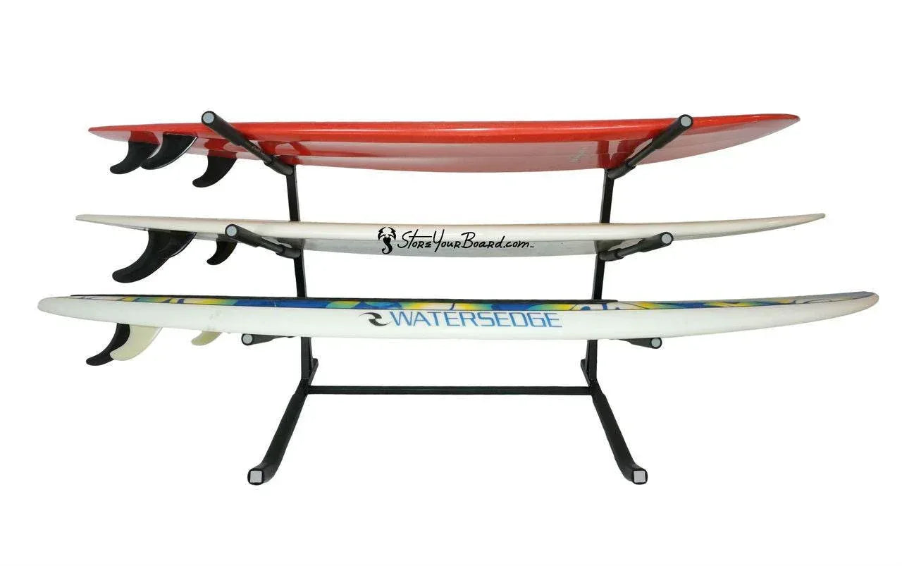 One Revolver Surfboards - Freestanding Surfboard Floor Rack | 3 Surfboards Freestanding