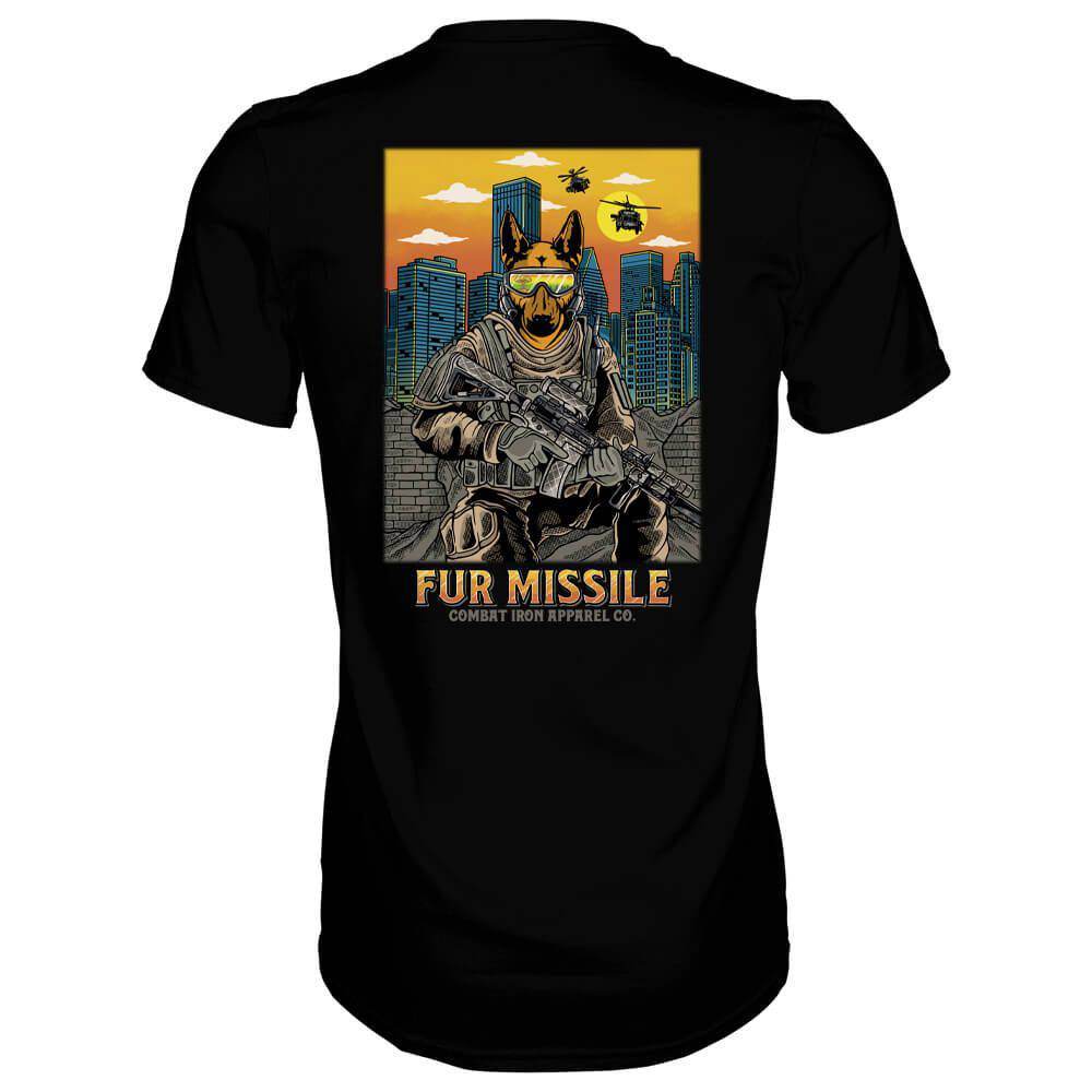 Fur Missile K9 Men's T-Shirt - One Revolver Surfboards