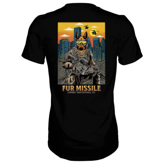 Fur Missile K9 Men's T-Shirt - One Revolver Surfboards