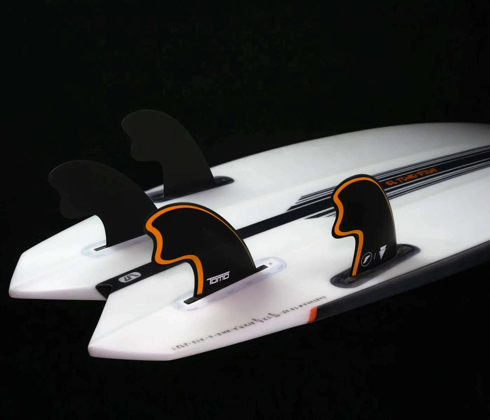 Tomo QuadTomo Quad
The Tomo Quad, designed by Daniel Thompson of Tomo Surfboards, is tailored for the El Tomo Fish model, embodying a futuristic aesthetic that translates intSurfboard FinsOne Revolver SurfboardsOne Revolver SurfboardsTomo Quad