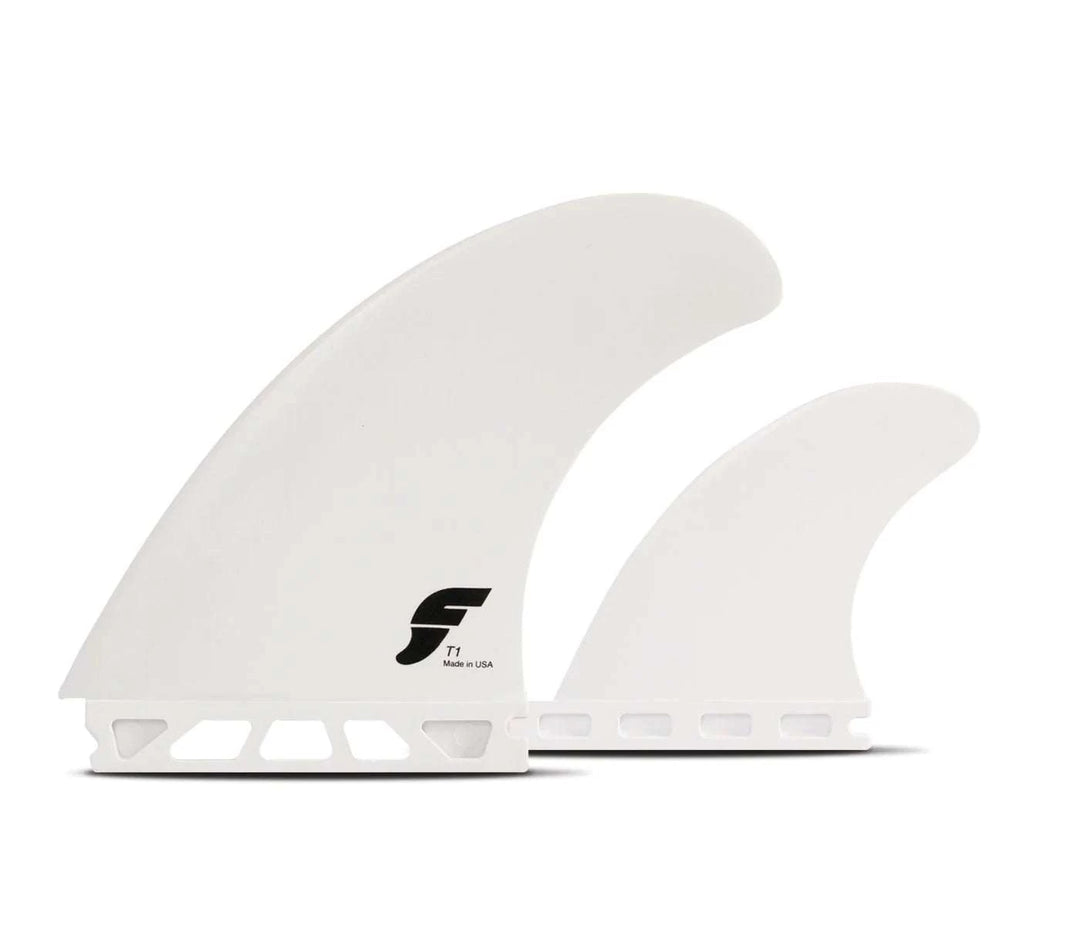 T1 Thermotech Twin +1T1 Thermotech Twin +1
The T1 Thermotech Twin +1 is designed for performance in small waves and in-the-pocket surfing typical of modern twin-fins. Made in Huntington Surfboard FinsOne Revolver SurfboardsOne Revolver SurfboardsT1 Thermotech Twin +1