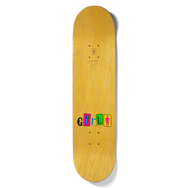 GIRL GEERING "OUT TO LUNCH" 8" SKATEBOARD DECK - One Revolver Surfboards