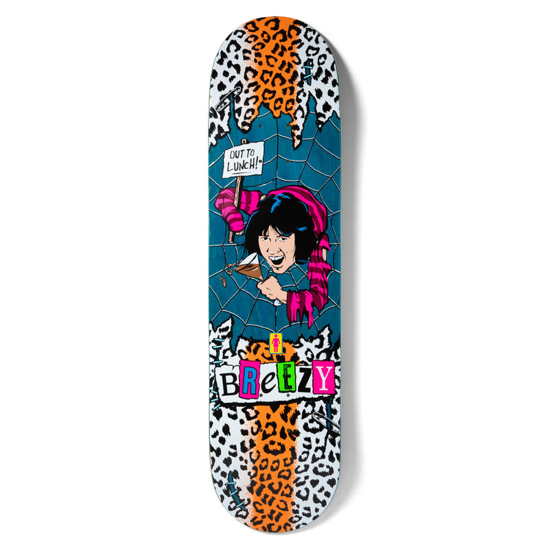 GIRL GEERING "OUT TO LUNCH" 8" SKATEBOARD DECK - One Revolver Surfboards