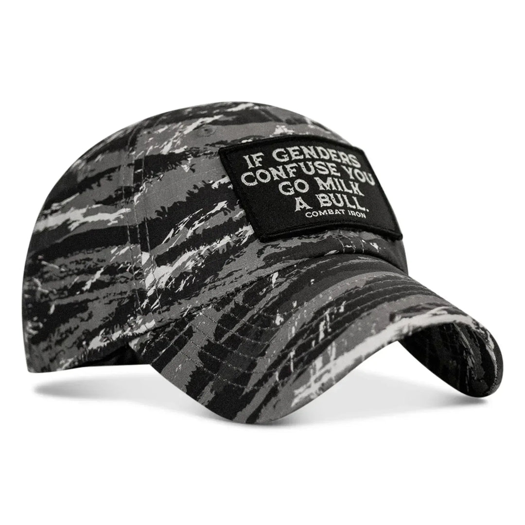 One Revolver Surfboards - If Genders Confuse You Go Milk A Bull Patch Ripstop Tactical Hat HEADWEAR
