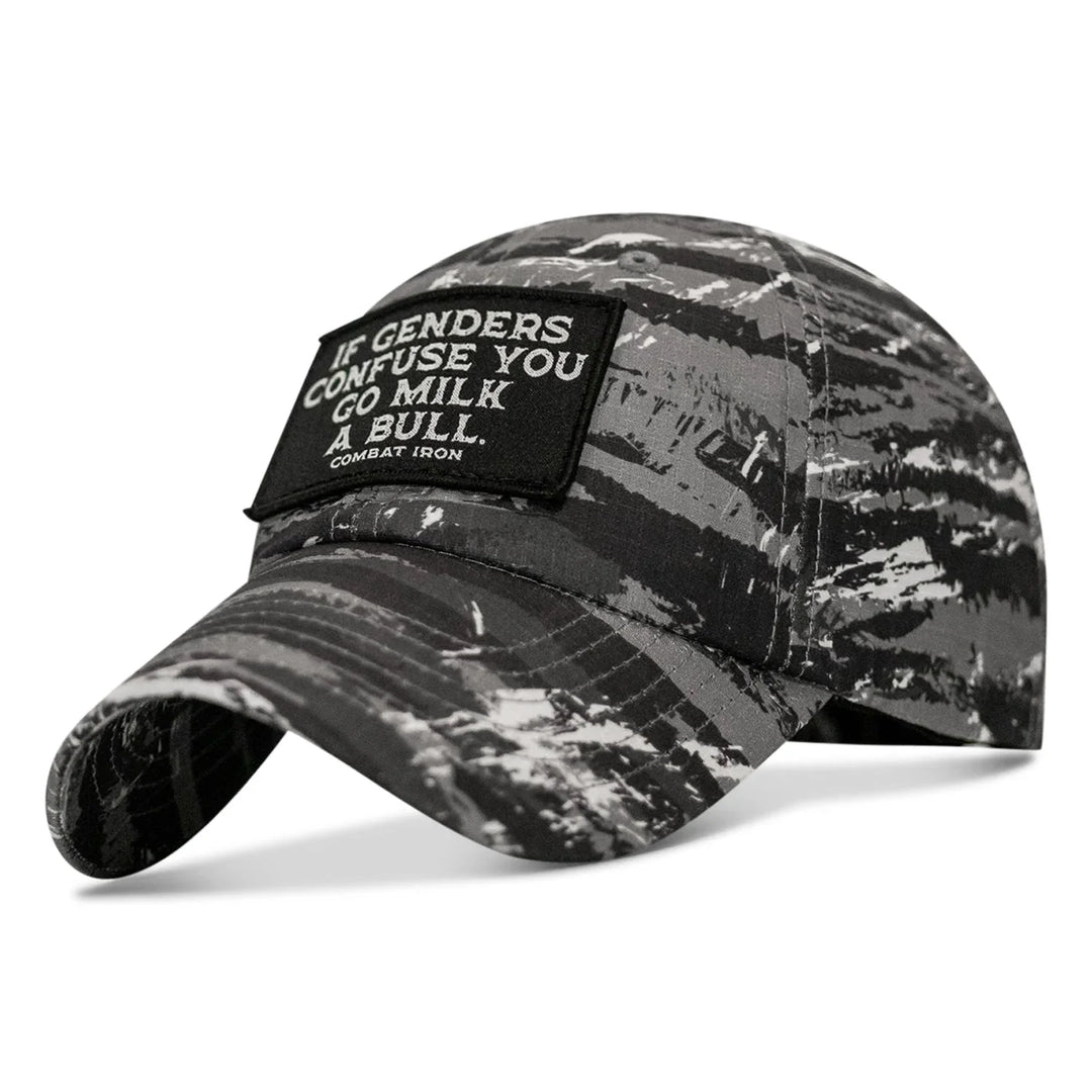 If Genders Confuse You Go Milk A Bull Patch Ripstop Tactical Hat