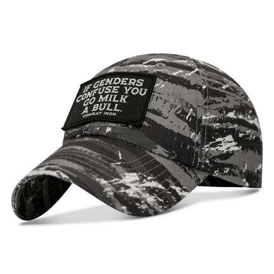 One Revolver Surfboards - If Genders Confuse You Go Milk A Bull Patch Ripstop Tactical Hat HEADWEAR