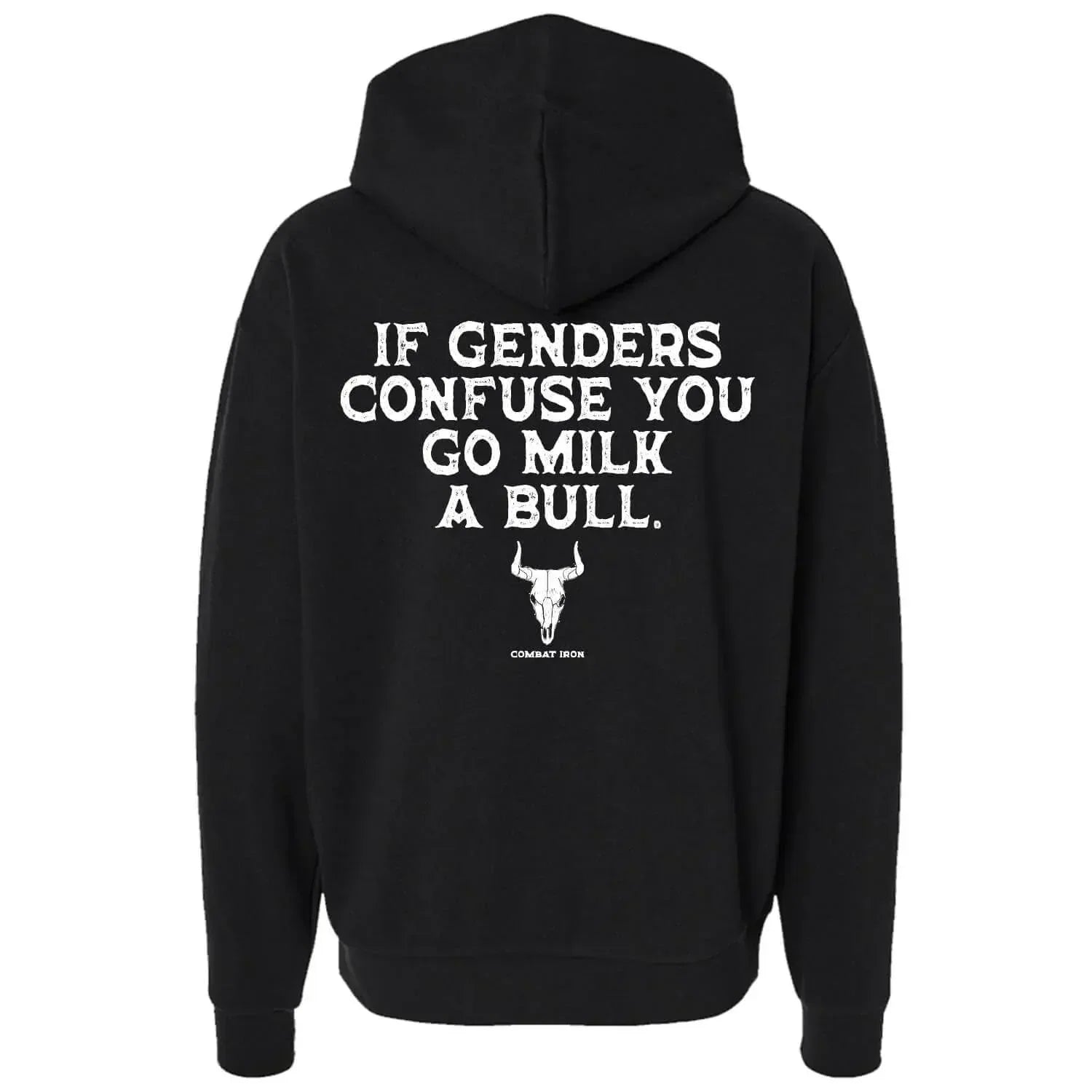 One Revolver Surfboards - If Genders Confuse You, Go Milk a Bull Men's Hoodie GRAPHIC HOODIE