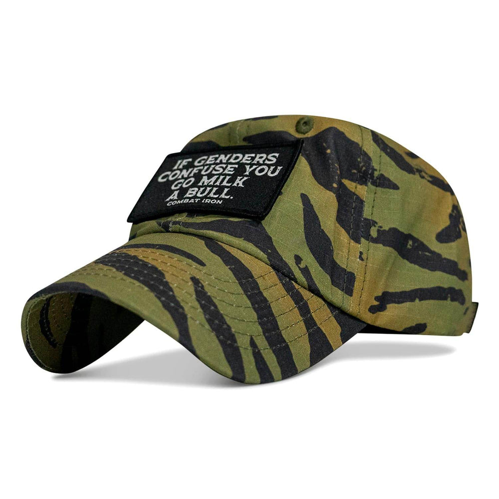 If Genders Confuse You Go Milk A Bull Patch Ripstop Hat - One Revolver Surfboards