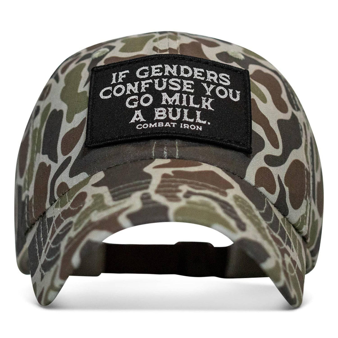 If Genders Confuse You Go Milk A Bull Patch Ripstop Tactical Hat