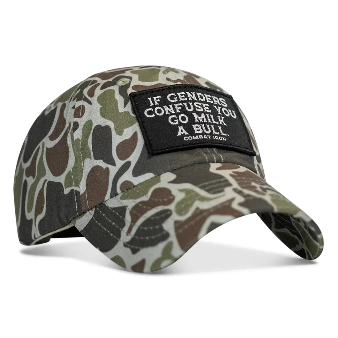 One Revolver Surfboards - If Genders Confuse You Go Milk A Bull Patch Ripstop Tactical Hat HEADWEAR