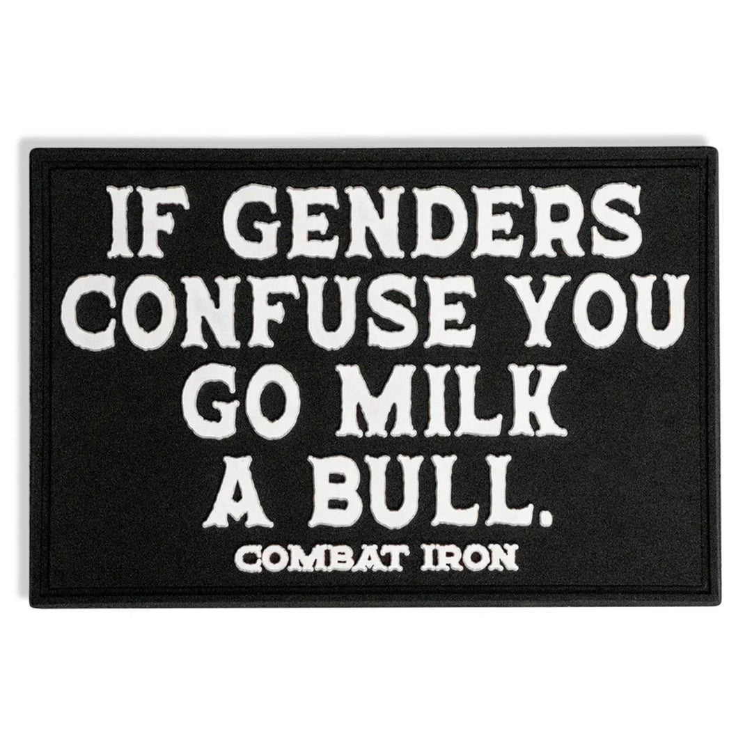 One Revolver Surfboards - If Genders Confuse You, Go Milk a Bull PVC Patch PVC VELCRO PATCH