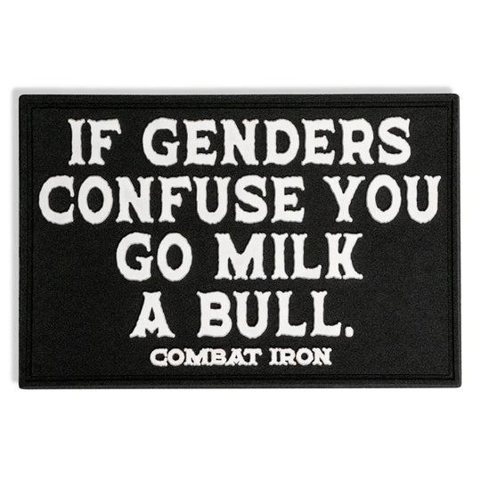 One Revolver Surfboards - If Genders Confuse You, Go Milk a Bull PVC Patch PVC VELCRO PATCH