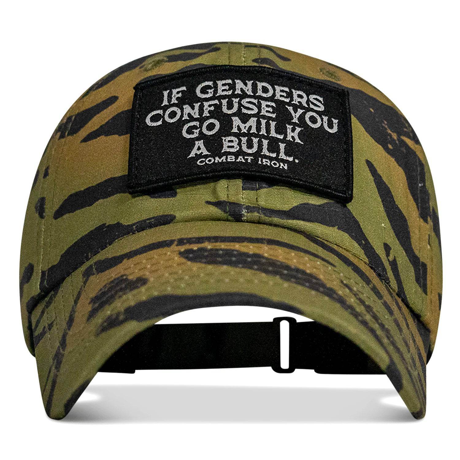 If Genders Confuse You Go Milk A Bull Patch Ripstop Hat - One Revolver Surfboards