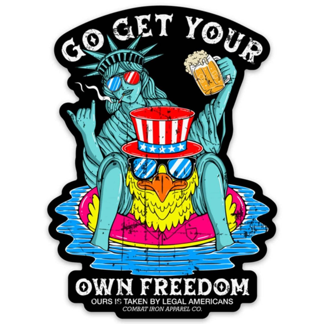 GO GET YOUR OWN FREEDOM Statue of Liberty Decal - DECAL - One Revolver Surfboards