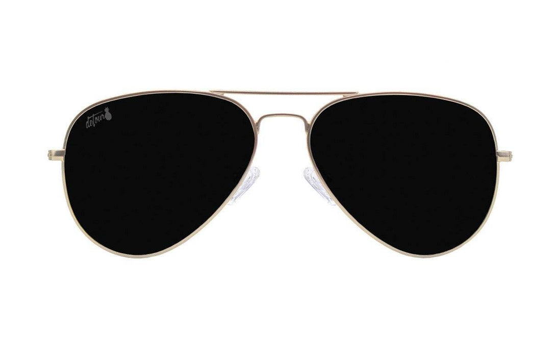 Gold - Jet Black Lens Polarized - Oasis - One Revolver Surfboards