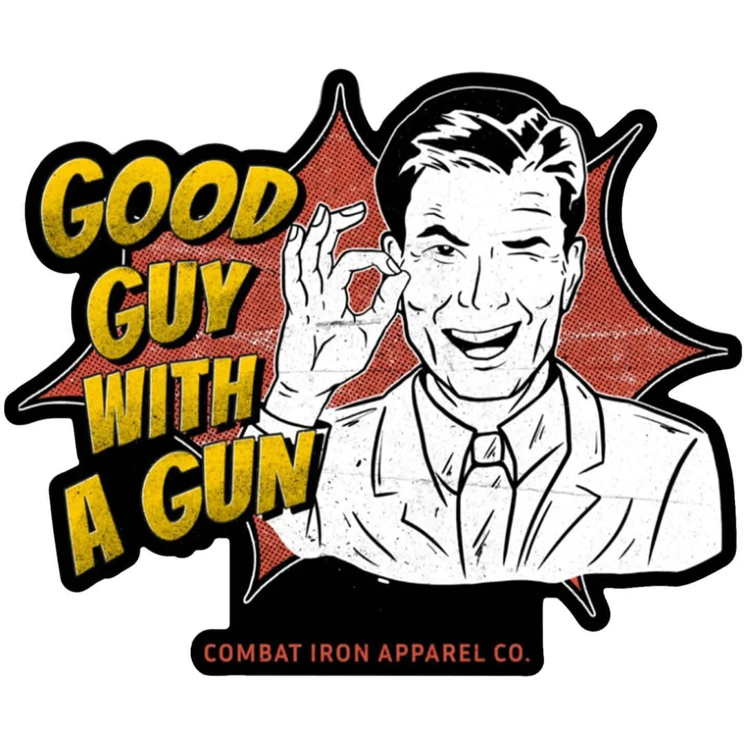 One Revolver Surfboards - GOOD GUY WITH A GUN Decal DECAL