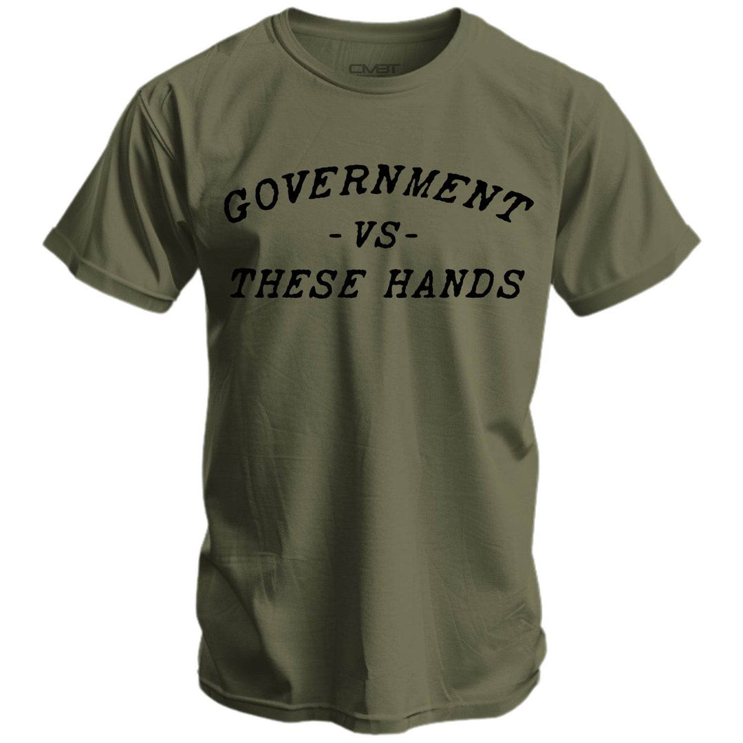 Government -vs- These Hands Men's T-Shirt - One Revolver Surfboards