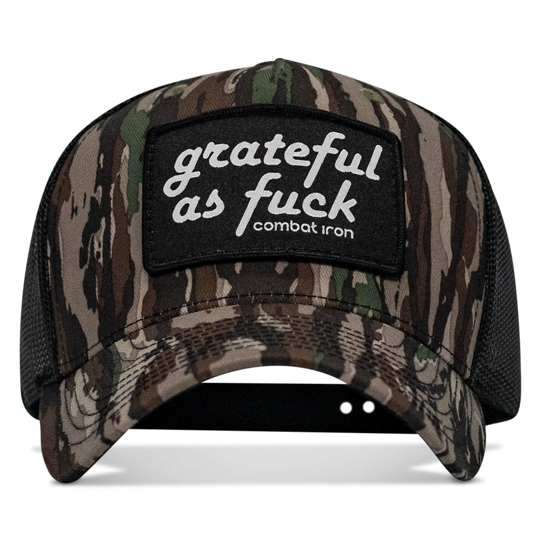 Grateful As F*ck Patch Mesh Snapback Hat - One Revolver Surfboards