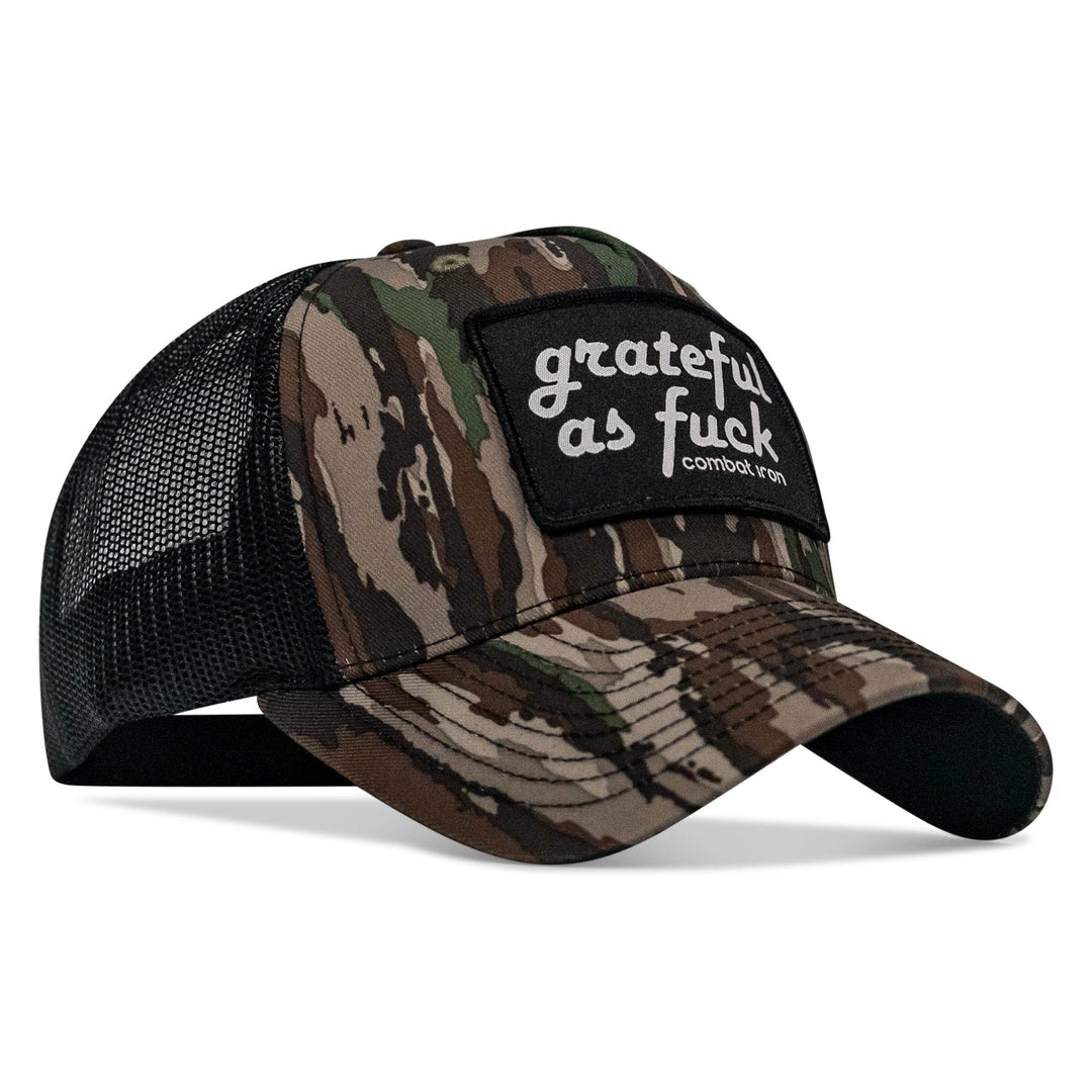 Grateful As F*ck Patch Mesh Snapback Hat - One Revolver Surfboards
