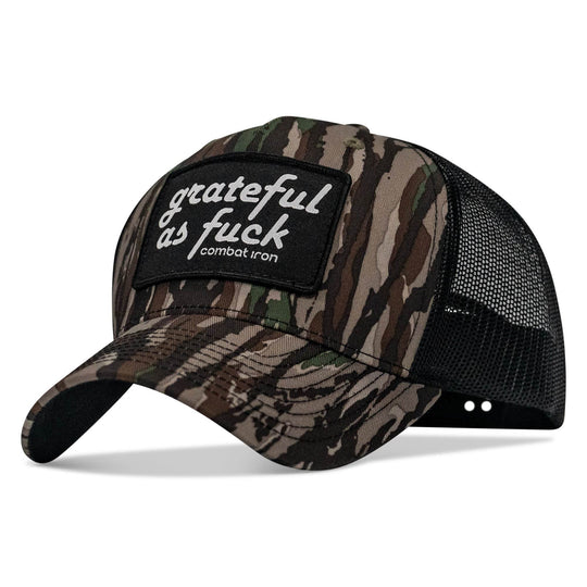 Grateful As F*ck Patch Mesh Snapback Hat - One Revolver Surfboards