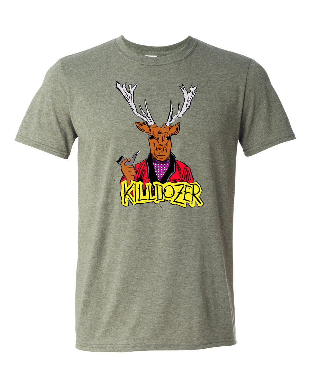 KILLDOZER "Mounted" T-Shirt Design by Brian Walsby - One Revolver Surfboards
