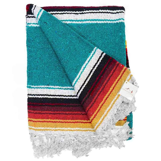 Turquoise Sunset Baja Diamond Yoga Blanket - One Revolver Surfboards