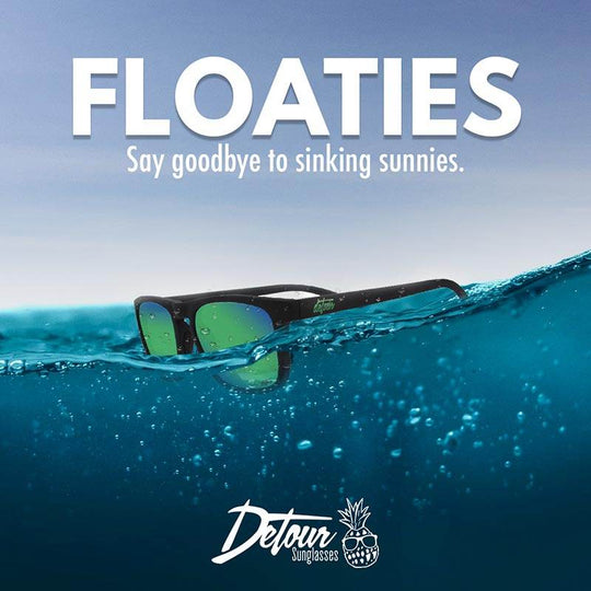 Floaties - Matte Black - Green Machine Polarized - One Revolver Surfboards